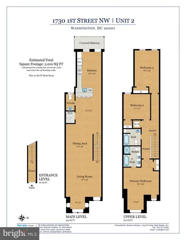 $3,850 | 1730 1st Street Northwest, Unit 2, Washington, DC 20001