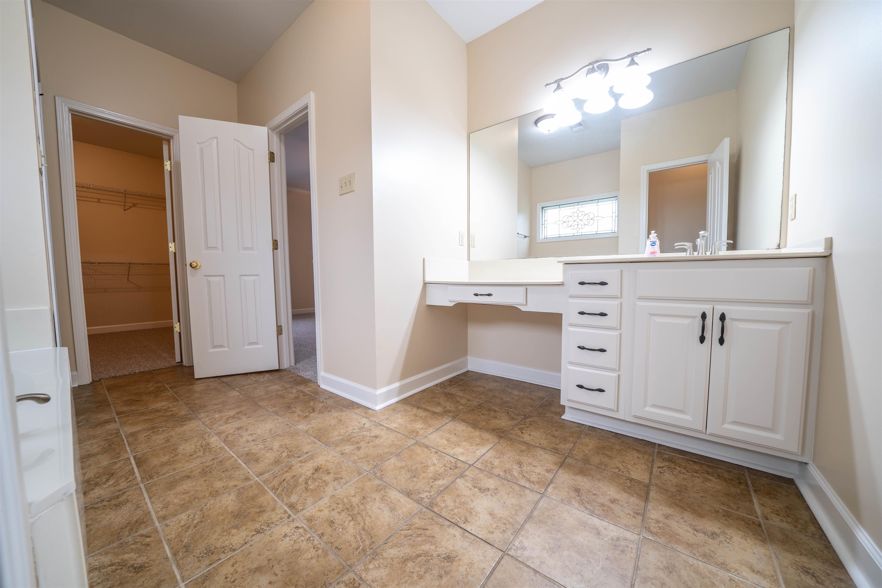3740 Charles Bartlett Road Millington, TN 38053 - Photo 28 of 36 a bathroom with a sink vanity and mirror