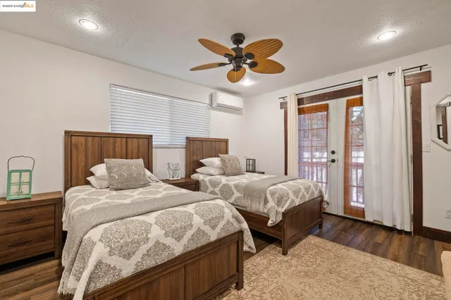 a view of balcony with furniture and wooden deck