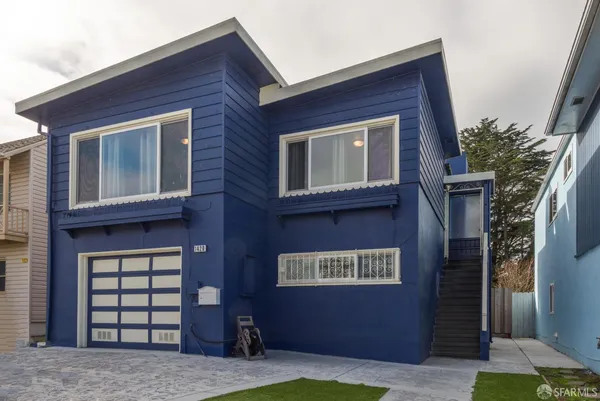 a front view of a house