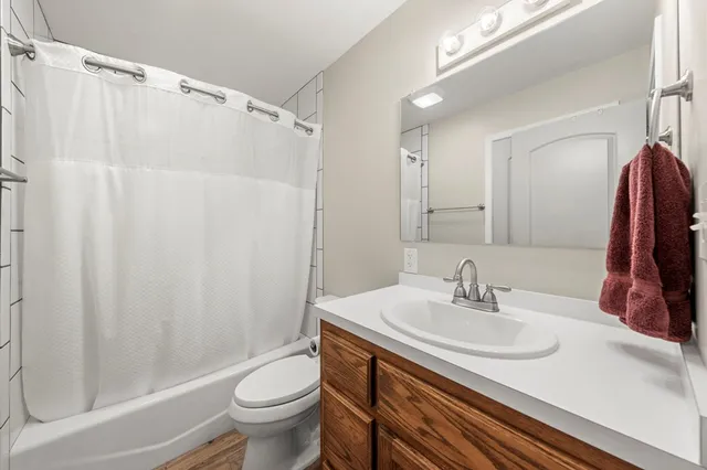 a view of outdoor space with wooden deck