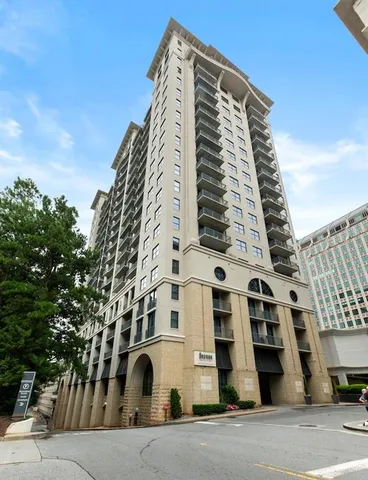 a front view of a building