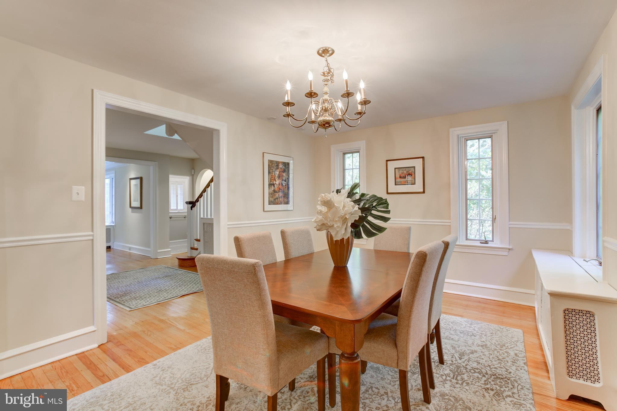 3 Church Road Wallingford, PA 19086 - Photo 16 of 41 Dining Room with Chair Rail