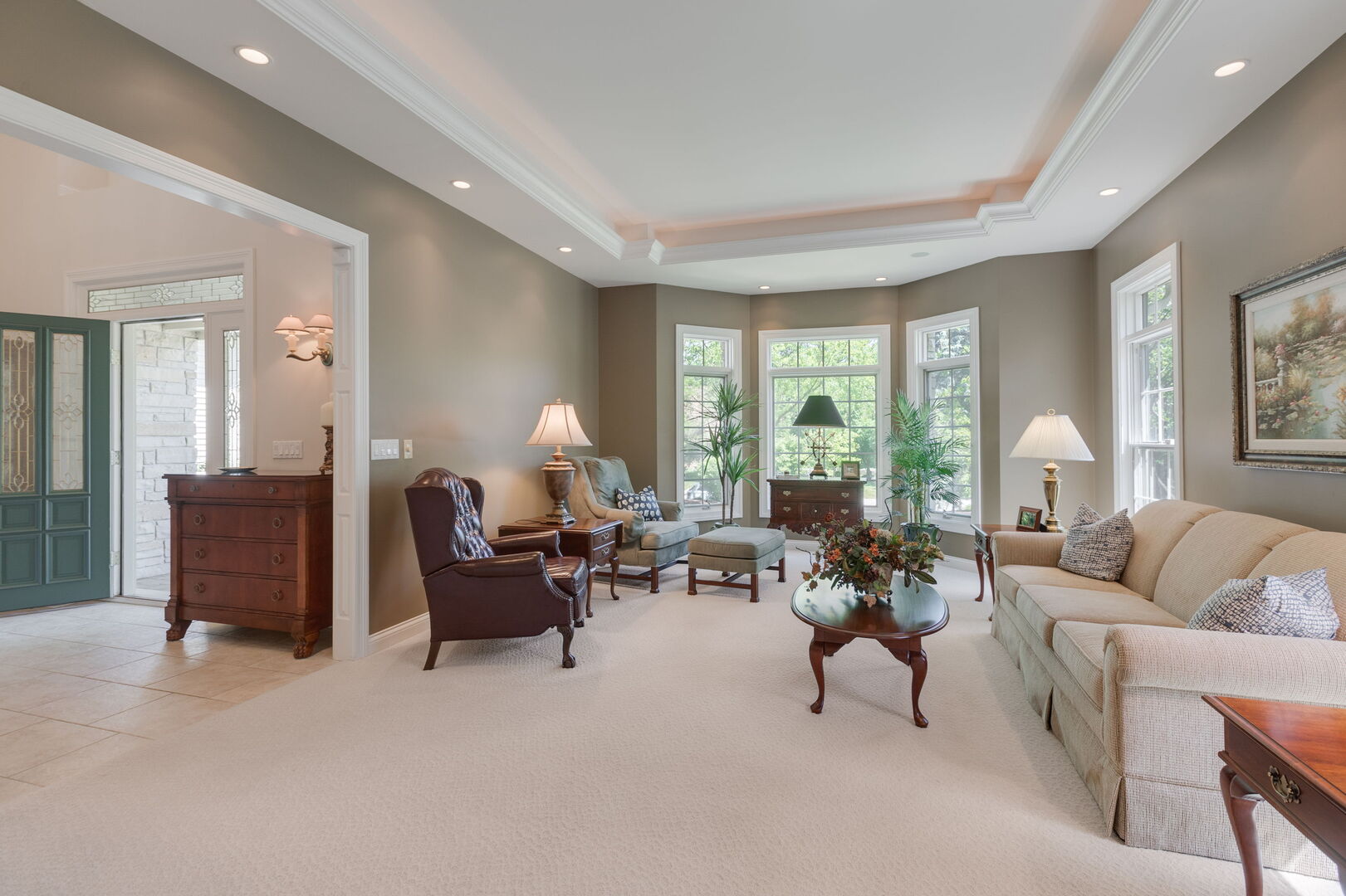 209 Carriage Trail Barrington, IL 60010 - Photo 5 of 42 a living room with furniture and a large window