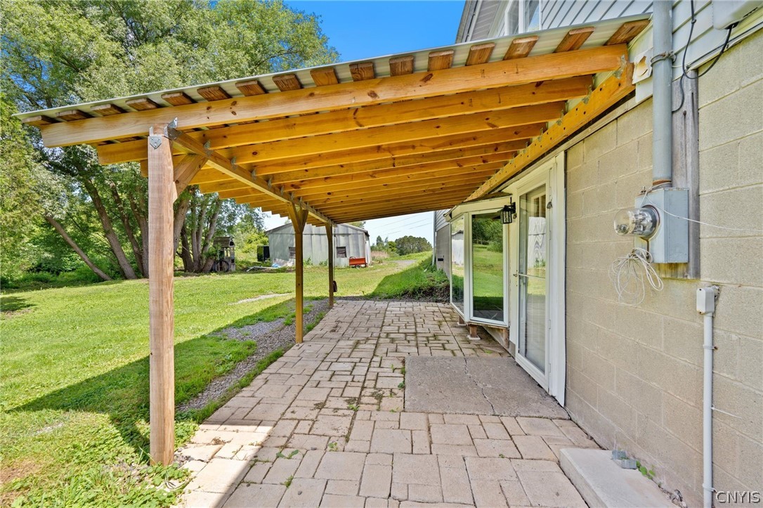 4375 Davis Corners Road Smithfield, NY 13408 - Photo 27 of 34 Back patio