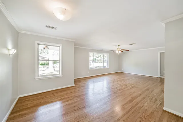 a view of an empty room