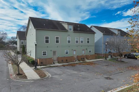 a backyard of a house