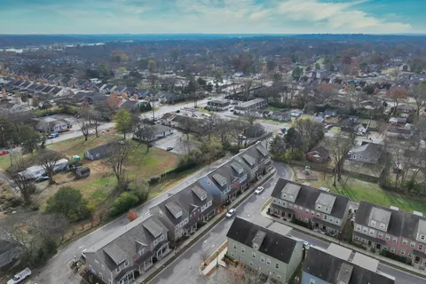 an aerial view of city