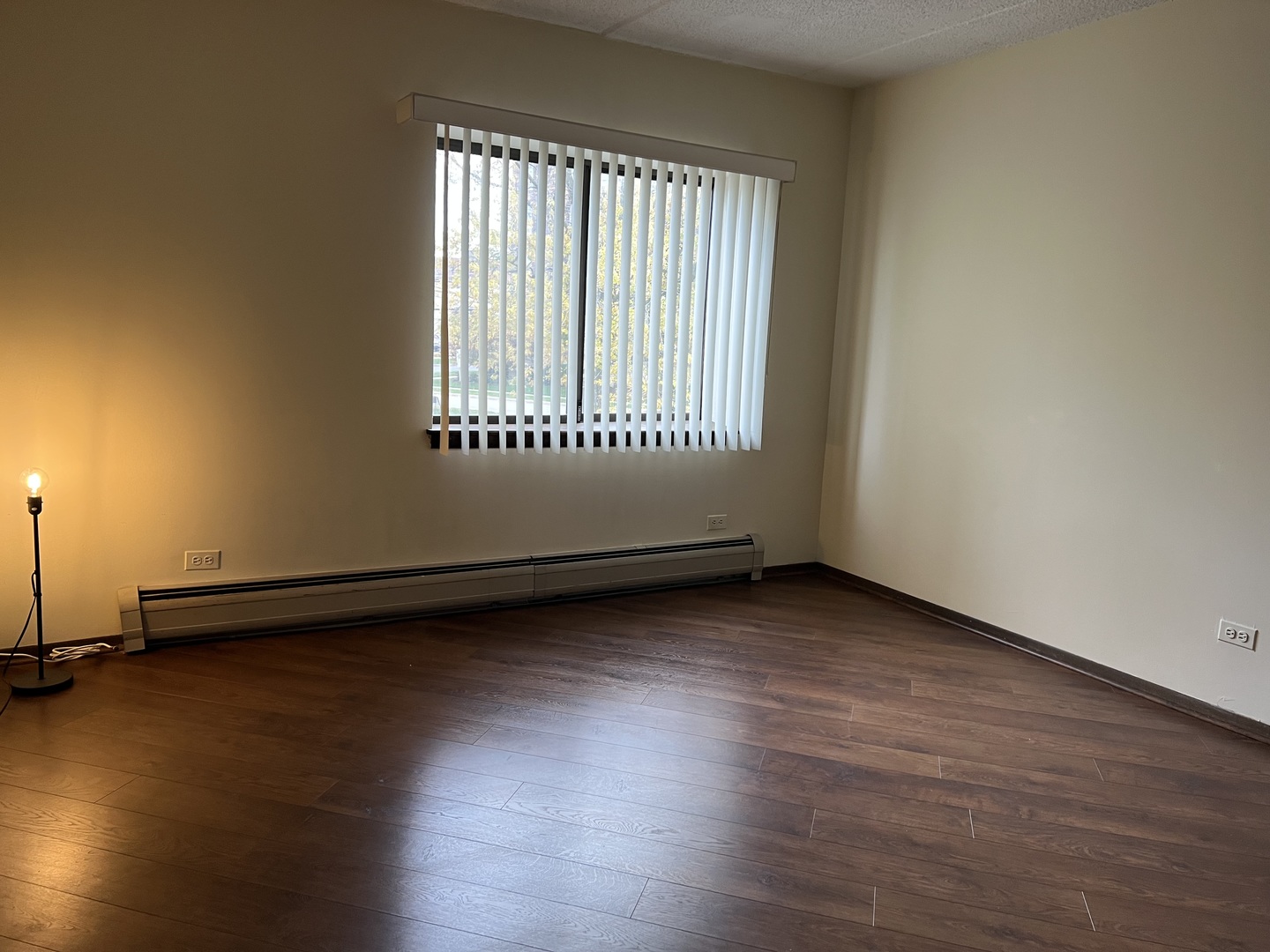 835 Pearson Street, Unit 209 Des Plaines, IL 60016 - Photo 8 of 10 an empty room with wooden floor and windows