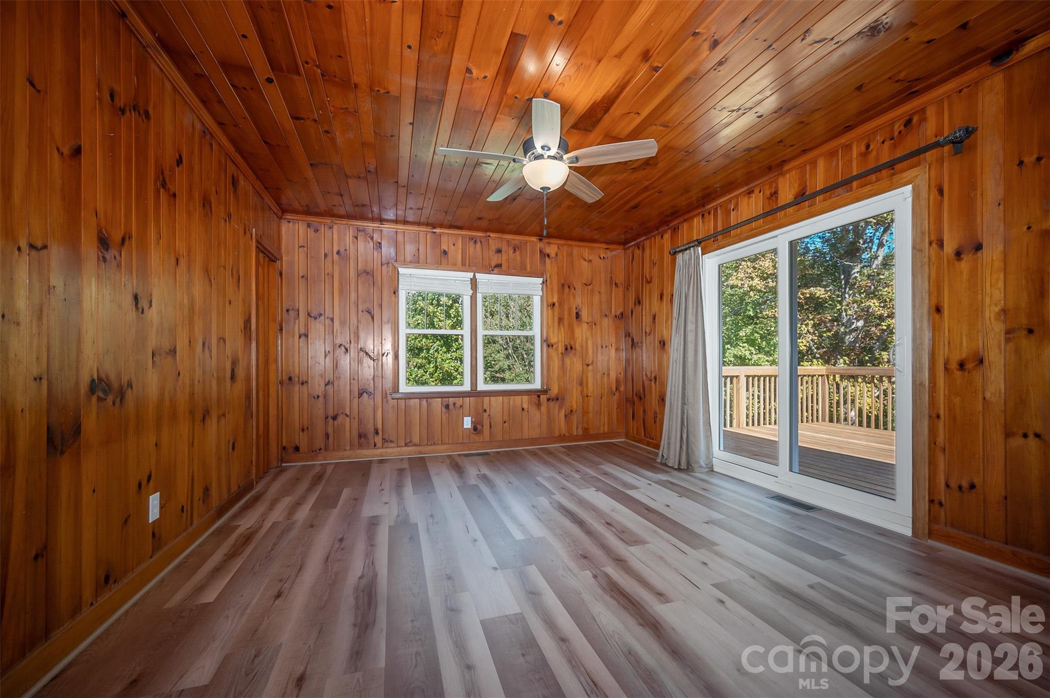 351 Waters Road Bostic, NC 28018 - Photo 21 of 35 wooden floor in an empty room with a window