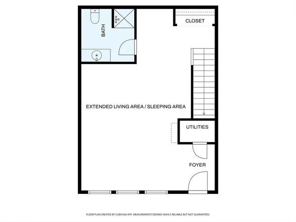 a picture of a bench in front of a door