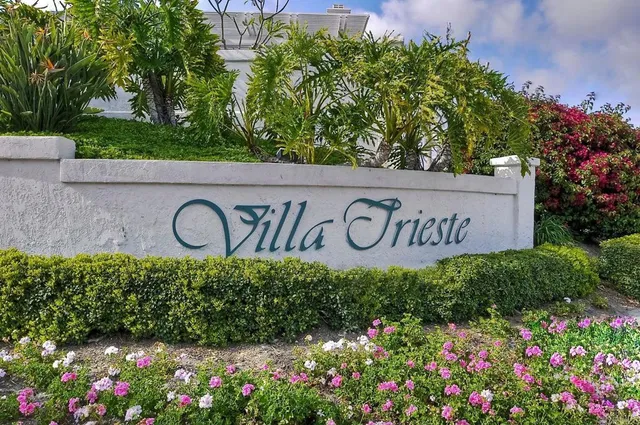 a view of outdoor space with garden and flowers