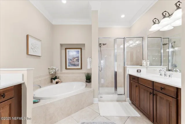 a dining room with furniture and a floor to ceiling window