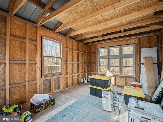 a room with furniture