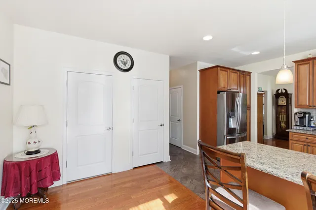 a view of a bedroom with closet area