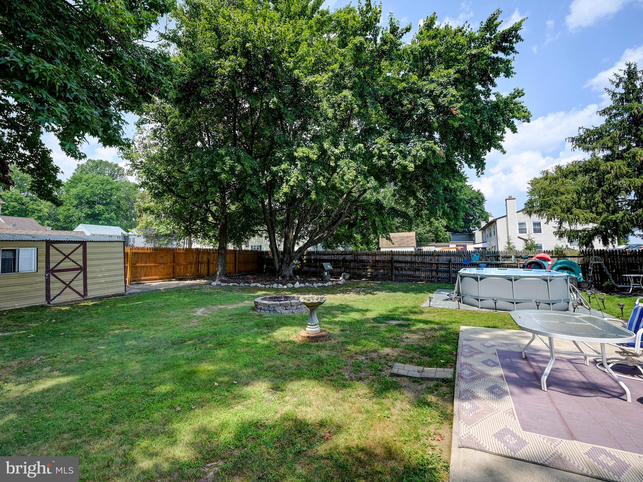 358 Laburnum Road Edgewood, MD 21040 - Photo 32 of 41 HUGE backyard with pool, fire pit & storage shed