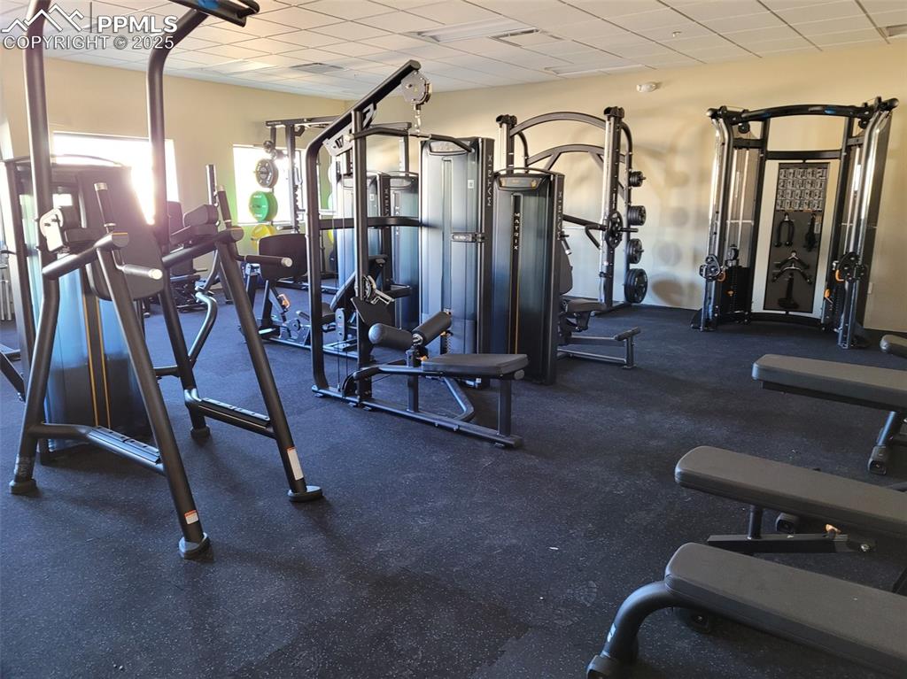 7715 Old Spec Road Peyton, CO 80831 - Photo 50 of 50 a view of a room with gym equipment