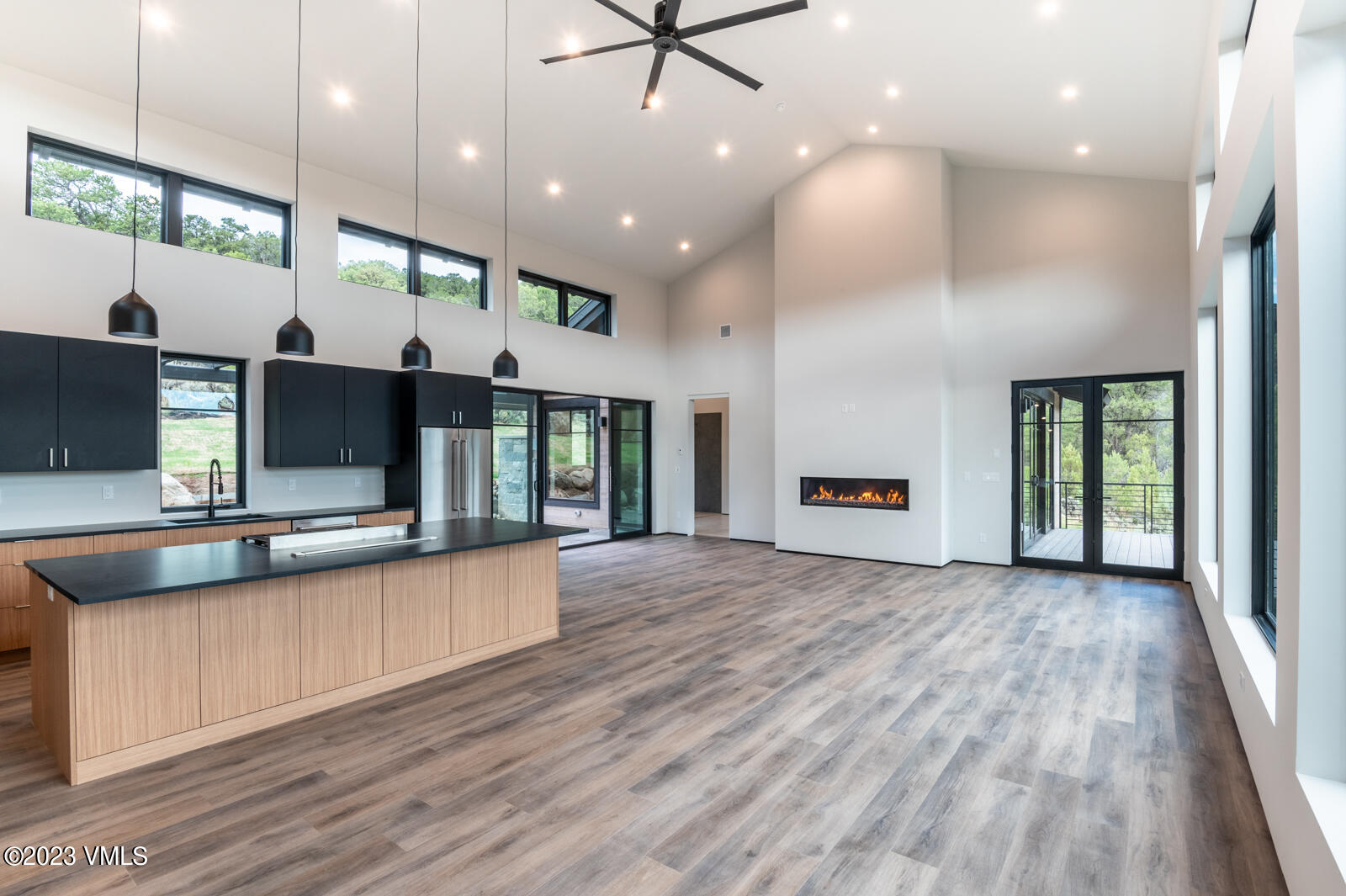 125 Silver Spur Eagle, CO 81631 - Photo 12 of 48 a view of a kitchen with a sink and a large window