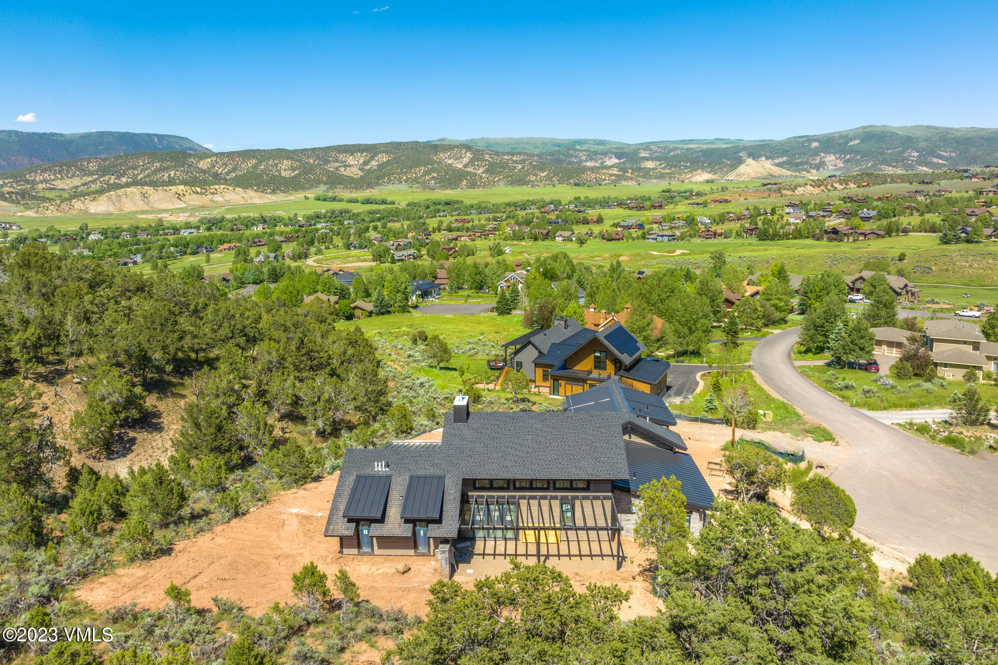 125 Silver Spur Eagle, CO 81631 - Photo 37 of 48 an aerial view of residential houses with outdoor space and ocean view