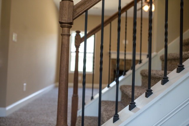 8 Fast Lane Fort Mitchell, undefined 36856 - Photo 10 of 44 a view of staircase with railing and white walls
