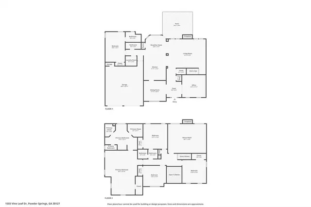 $595,000 | 1555 Vine Leaf Drive, Powder Springs, GA 30127