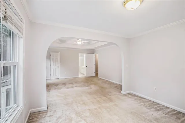 a view of an empty room