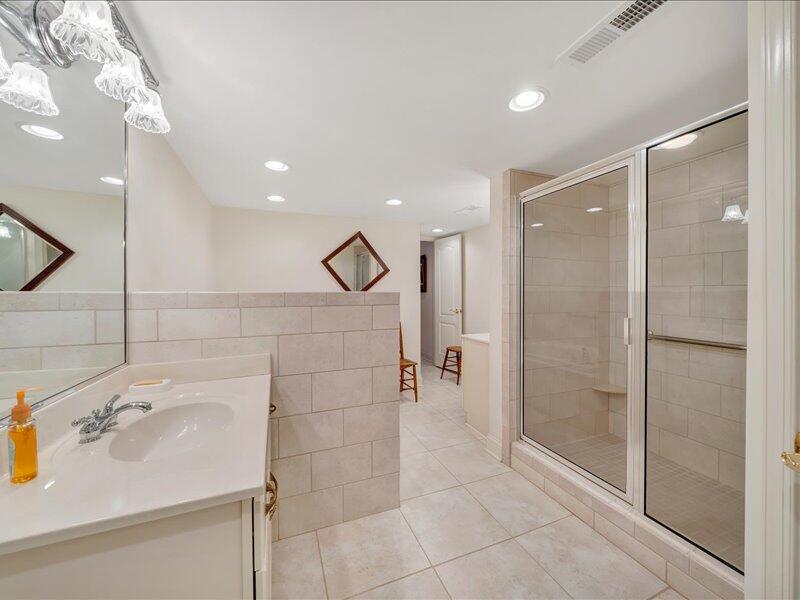 1091 Cool Rock Road Vinton, VA 24179 - Photo 33 of 44 a bathroom with a sink shower and a mirror