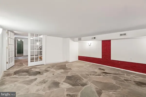 a view of a buildings with a street