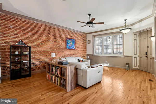 a workspace with wooden floor