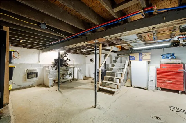 a view of a storage room