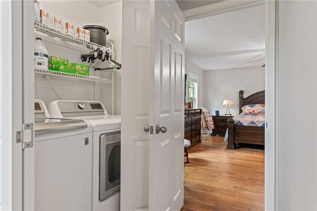 86 Back Trail Cleveland, GA 30528 - Photo 18 of 53 a view of living room with furniture and wooden floor