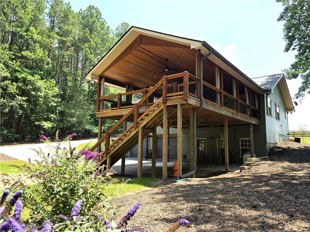 86 Back Trail Cleveland, GA 30528 - Photo 48 of 53 a view of a house with a yard