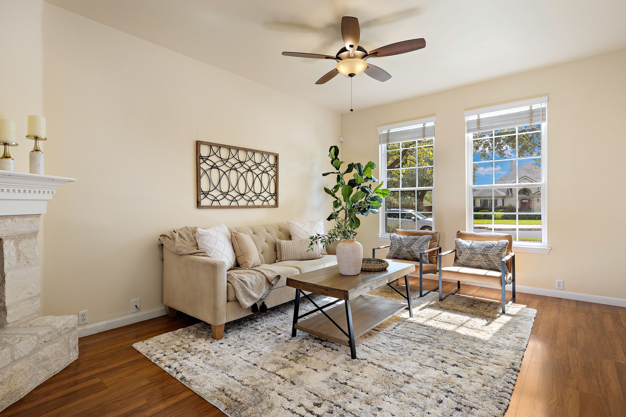 2201 Kerr Trail Cedar Park, TX 78613 - Photo 4 of 32 Main living area with 9' ceilings and large windows