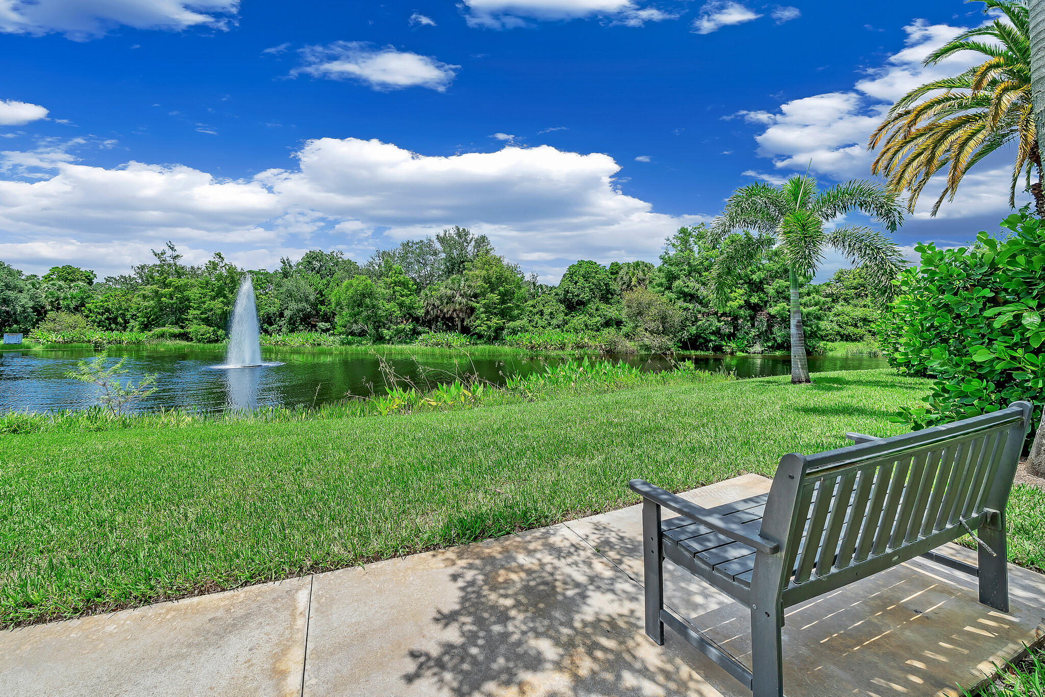4821 Pointe Midtown Road Palm Beach Gardens, FL 33418 - Photo 61 of 62 a view of a garden with plants and a lake view
