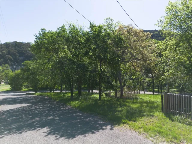 a view of park with trees