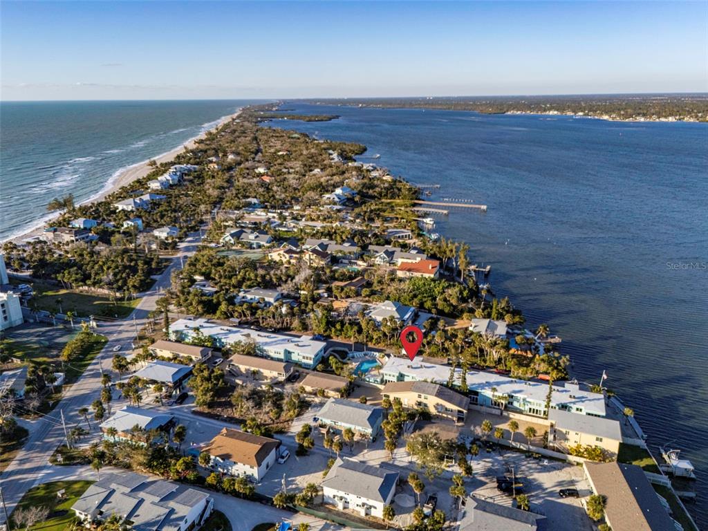 5055 North Beach Road, Unit 108 Englewood, FL 34223 - Photo 34 of 36 an aerial view of beach and ocean