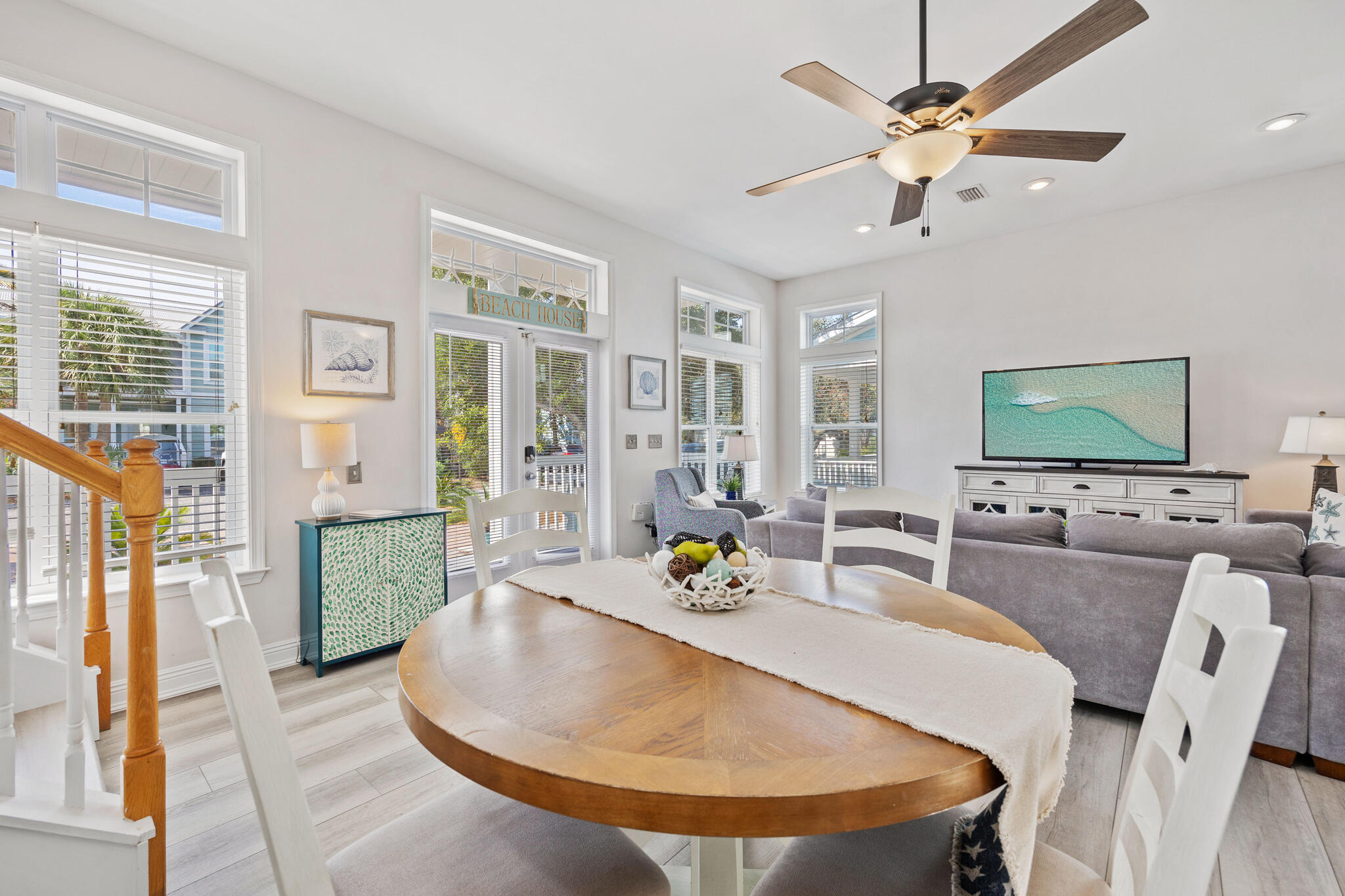 233 Redfish Circle Santa Rosa Beach, FL 32459 - Photo 11 of 73 a living room with furniture and a flat screen tv
