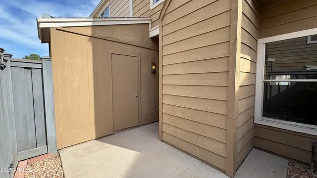 a view of front door