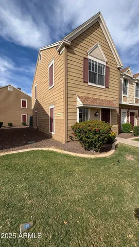 a front view of house with yard