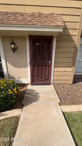 a front view of a house