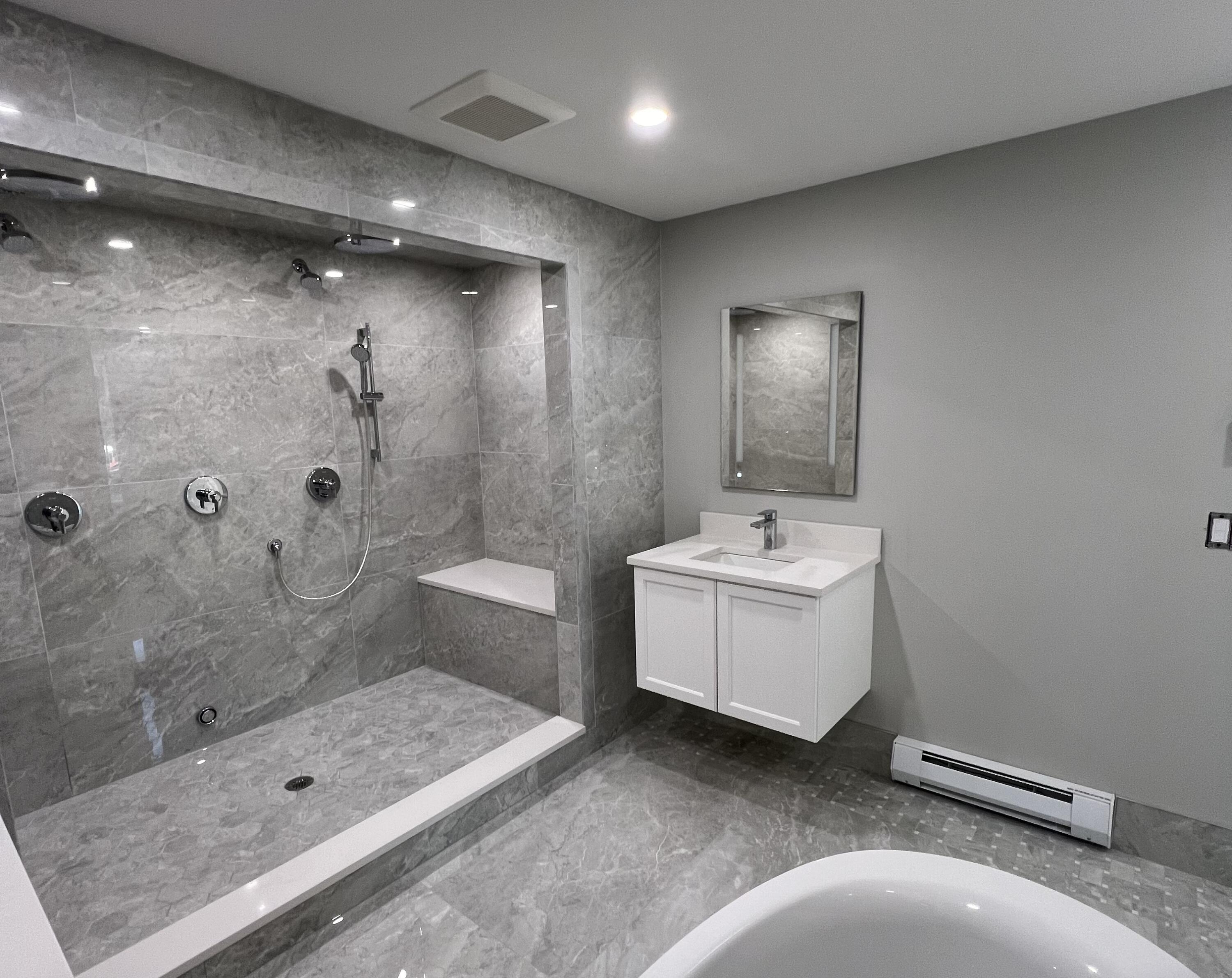 6 Race Road Provincetown, MA 02657 - Photo 18 of 30 a bathroom with a sink a toilet and shower