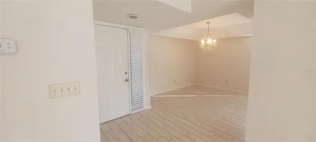 a view of small space with racks on the wall