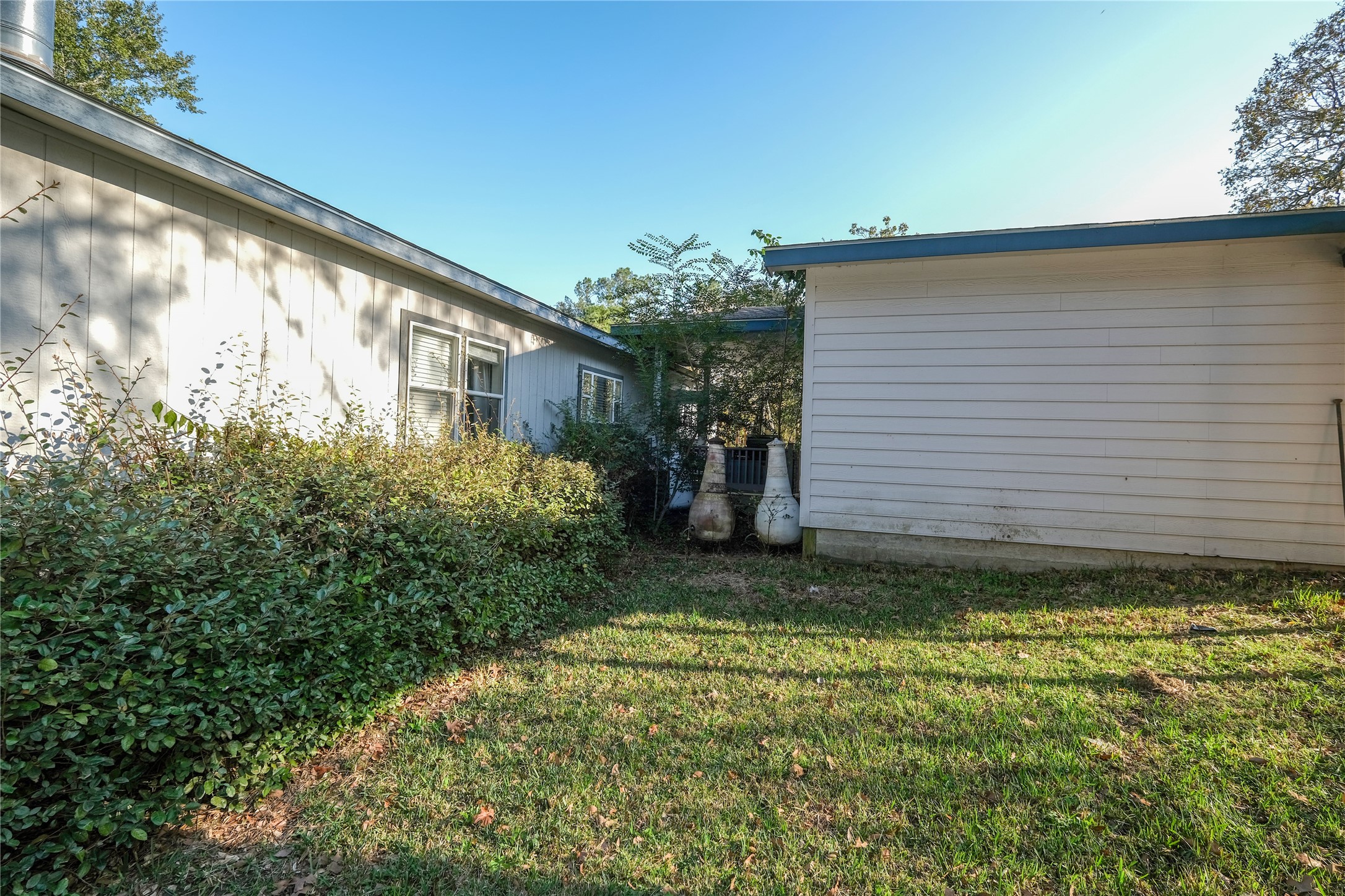 174 W Creek Trinity, TX 75862 - Photo 47 of 49 a view of a backyard with plants and large tree