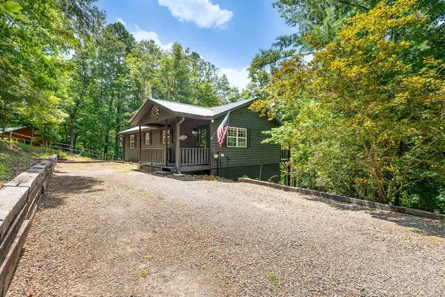 a view of outdoor space and green space