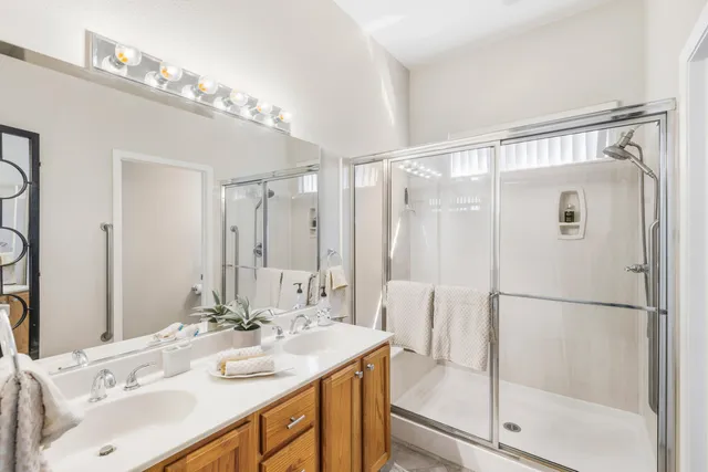 a bedroom with a bed and closet