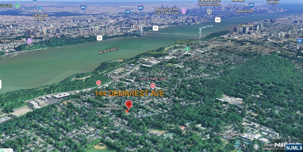 148 Demarest Avenue Englewood Cliffs, NJ 07632 - Photo 3 of 3 an aerial view of a houses with outdoor space and lake view