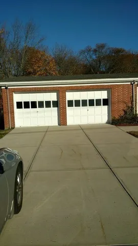 a view of a big yard with an empty space