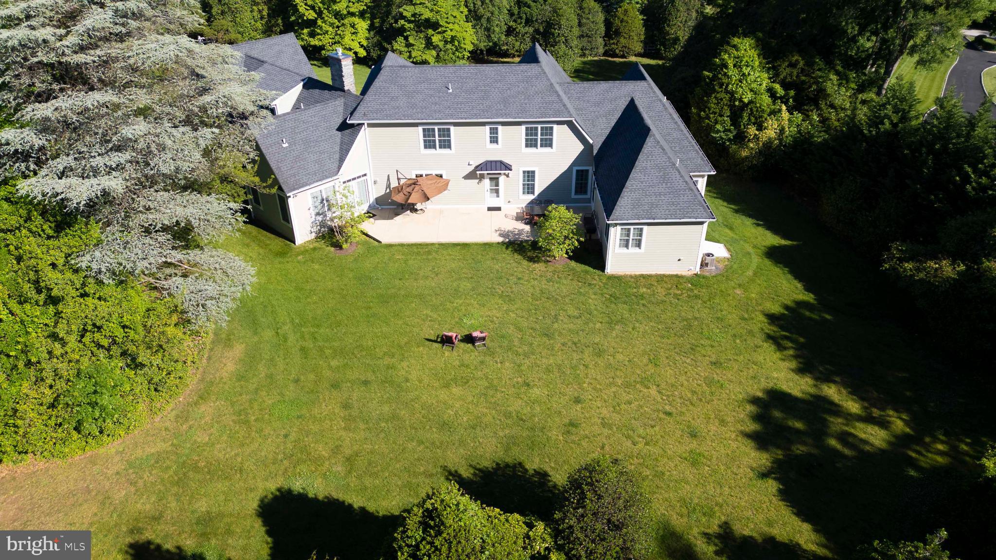 1031 Coates Road Jenkintown, PA 19046 - Photo 66 of 66 an aerial view of a house with a yard basket ball court and outdoor seating