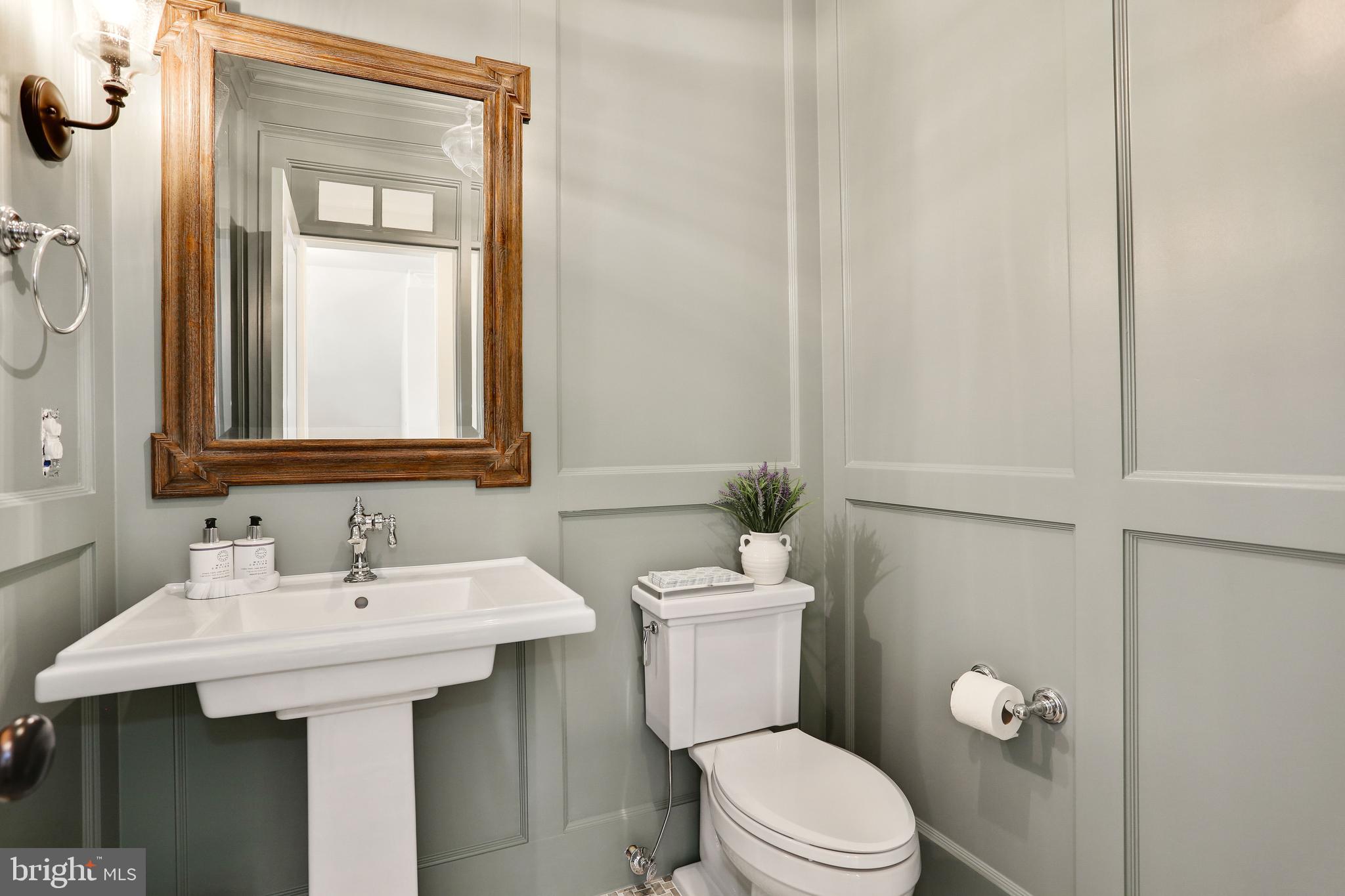 5010 25th Road North Arlington, VA 22207 - Photo 23 of 51 handsome wood paneled powder room