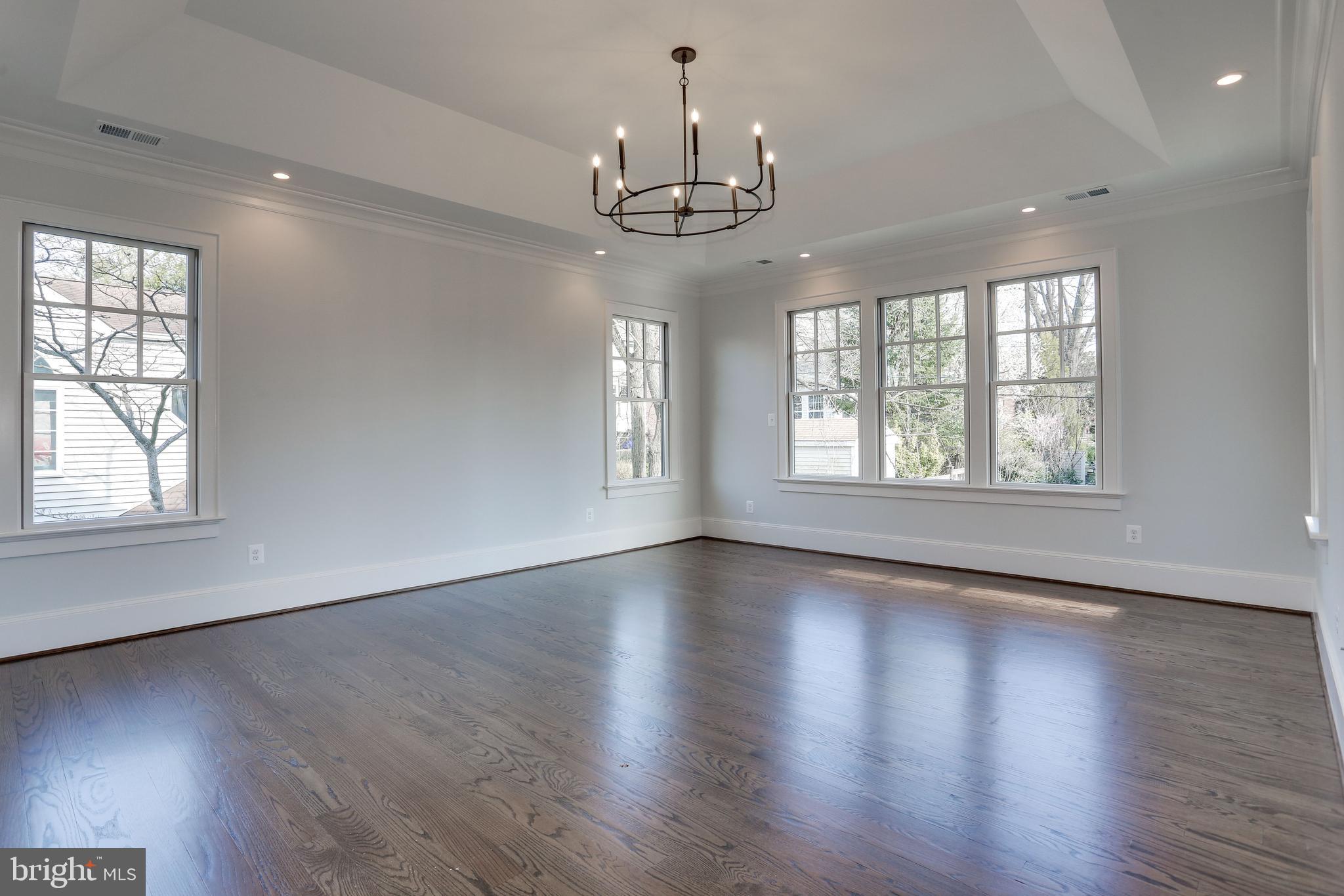 5010 25th Road North Arlington, VA 22207 - Photo 25 of 51 cove ceiling, chandelier, recessed lighting in MBR